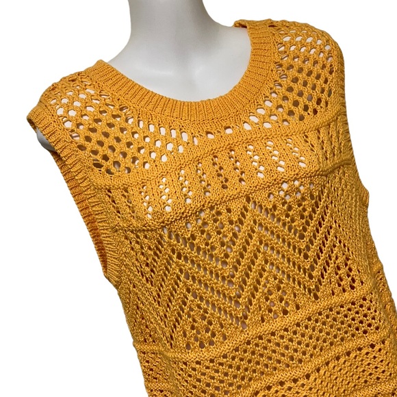Talbots Crochet Sleeveless Sweater - Picture 3 of 8